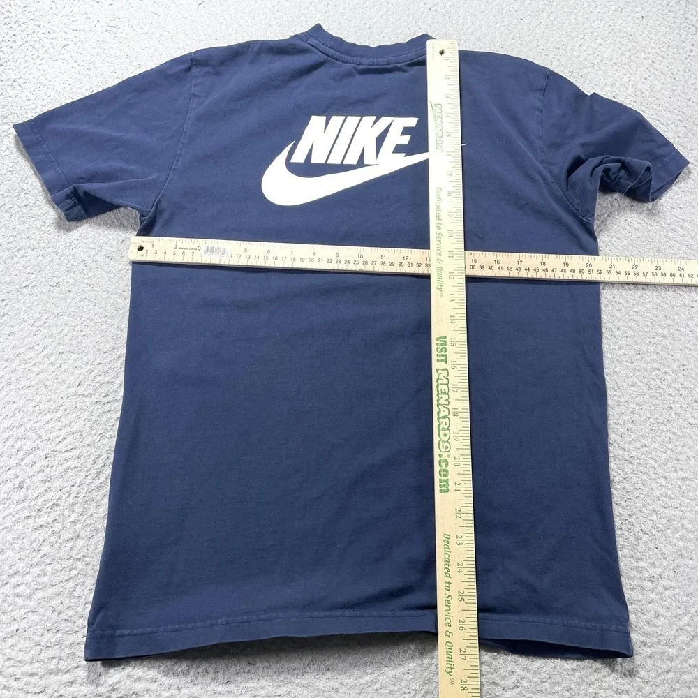 Nike Stranger Things Hawkins High School Shirt Mens Medium Blue Graphic Tee
